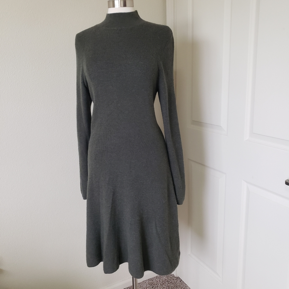 Gap merino wool blend dress, size L petite